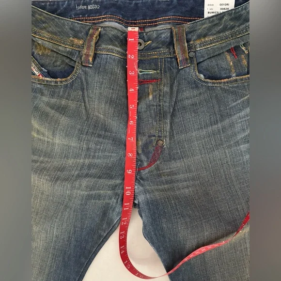 NEW AUTHENTIC DIESEL MENS SIZE 30x32 CLASSIC BUMICS DENIM STRAIGHT LEG JEANS
